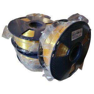 *NEW* 3-Pack SUNLU 3D Printer Silk Filament Shiny Silk PLA Filament 1.75mm Gold